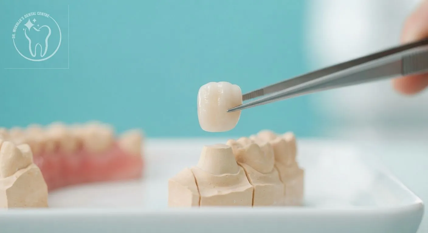 Crowns and bridges — placing a ceramic crown